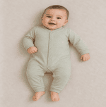 سرهمی نوزادی پسرانه طرح سبز ساده