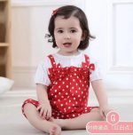 تن خور رامپر نوزادی دخترانه طرح خالدار